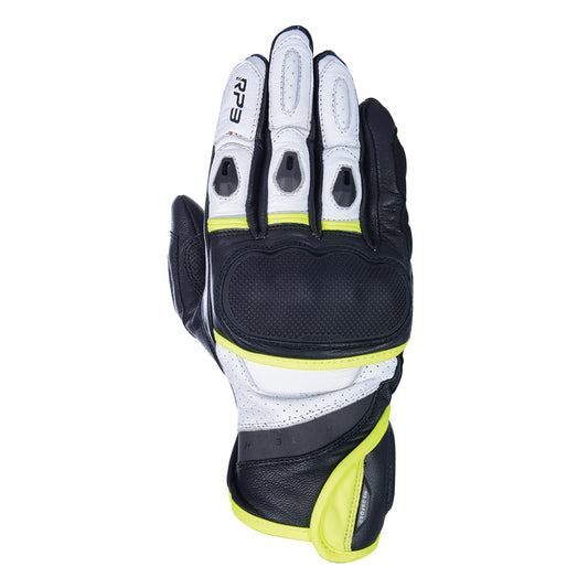 Oxford RP-3 2.0 Short Sports Gloves Black White & Fluo 2XL