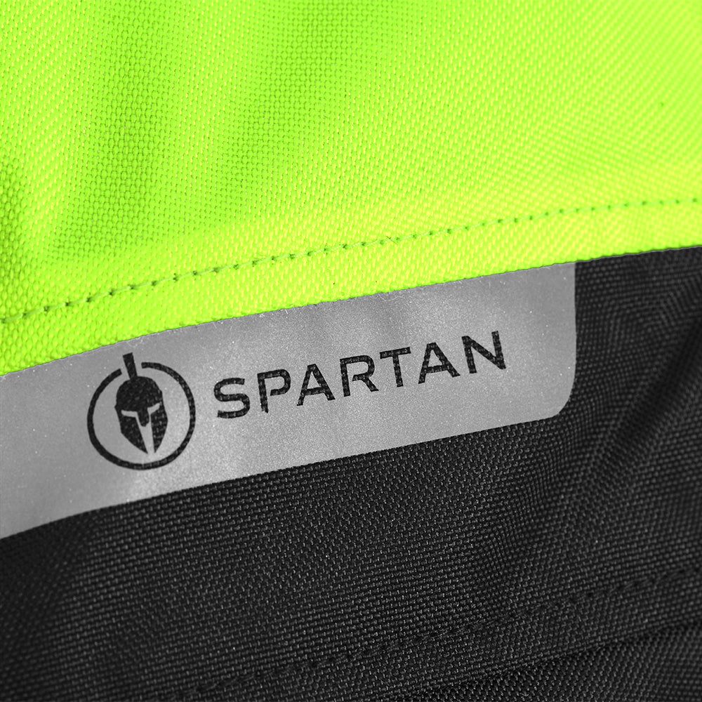 XL- Spartan Short Jacket Black/Fluo Motorcycle Jacket