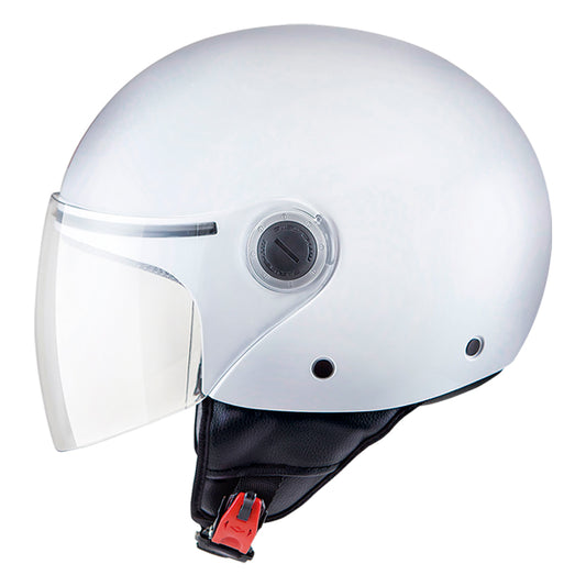 MT Street Gloss Pearl White Open face Motorcycle Helmet Large